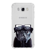 PrintiFy Samsung Galaxy J7 2016 Uyumlu Köpek 3 Baskılı Şeffaf Köşe Korumalı Antişok Kılıf