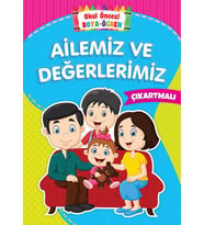 Okul Öncesi Boya-Öğren - Ailemiz ve Değerlerimiz - Çıkartmalı