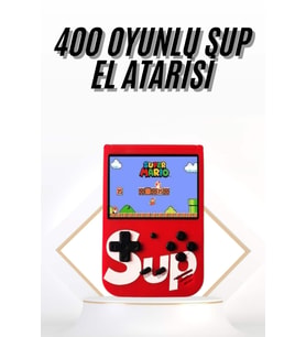 Çocuklara Özel Taşınabilir Sup El Atarisi 400 Oyunlu Nostaljik Oyun Konsolu