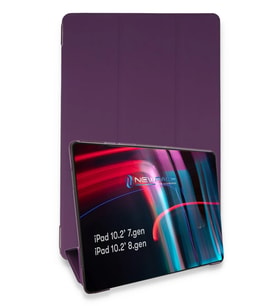Newface Apple iPad 10.2 (7.nesil) Kılıf Tablet Smart Kılıf - Mor