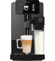 Cremmaet Latte Touch süper otomatik kahve makinesi 19 bar, termoblok, 12 içecek, 4 profil, su 1,1 l ve 400 ml süt, TFT ekran, konik değirmeni, otomatik temizleme, yükseklik ayarlanabilir