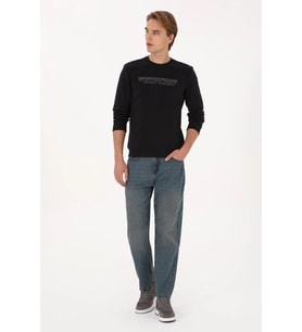 U.S. Polo Assn. Erkek Sweatshirt (Siyah)