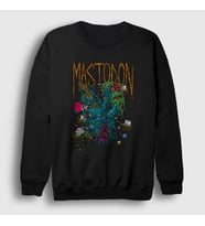 Presmono Unisex Siyah Monster Mastodon Sweatshirt 293290tt