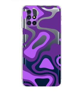 Samsung Galaxy M31s  Kamera Korumalı Kapak Renkli Desen Tasarımlı  Şeffaf  Kılıf