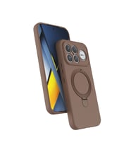 Lexroo Xiaomi Poco F8 Ultra Kılıf M-safe Şarj Özellikli Standlı Samara Kılıf - Desert Gold