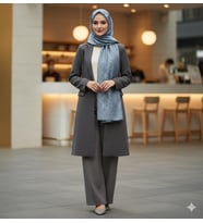 Lyocell Naia Rivela Şal 6080200 (Mavi)
