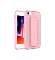 Apple iPhone SE 2022 Uyumlu Kılıf Zore Qstand Kapak (Pembe)