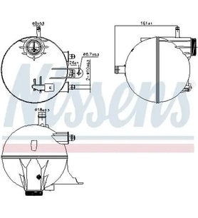NISSENS 996295 Yedek Su Deposu A1695000149