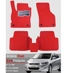 HYUNDAİ ACCENT BLUE (2011-2018) Uyumlu EVA Paspas Tam Set–Araca Özel,Kolay Montaj