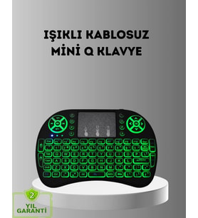 Mey İthalat® Led Işıklı Q Klavye – Touchpad, Numerik Tuş Takımı Multimedya Kısayolları