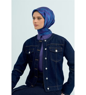 Saf İpek Sura Eşarp 9525D 87 - MOR