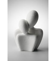 MYCRAFT3D Modern Soyut Çift Biblo Dekoratif Heykel Minimal Aşk Figürü Ev Ofis Masa Süsü 9x13