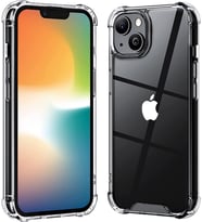 Apple iPhone 14 Plus Kılıf Anti Şok Korumalı Şeffaf Silikon