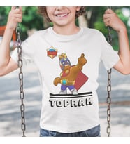 İsme Özel Brawl Stars El Primo Çocuk Beyaz Tişört Kısa Kollu Unisex