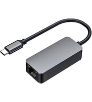 Type-C Gen1 → 2.5G Ethernet Dönüştürücü  USB-C to RJ45  2500 Mbps  Alüminyum Gövde ZR621