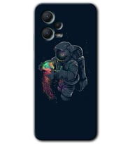 Redmi Note 12 5G Kılıf HD Desen Baskılı Kılıf - Astronot Kıyafeti