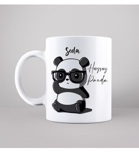 Huysuz Panda Tasarımlı Kupa Kişiye Özel