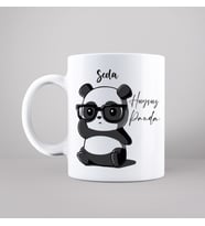 Huysuz Panda Tasarımlı Kupa Kişiye Özel