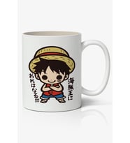 One Piece Monkey D. Luffy Anime Temalı Beyaz Kupa Bardak