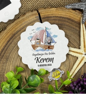6cm Özel Baskılı Magnet Uv Baskılı - Açık Deniz Kaptan