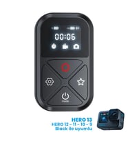 GoPro Aksiyon Kameraları İçin The Remote Uzaktan Kumanda 3.0 ( GoPro Hero13 Black,Hero12 Black /Hero11 /Hero10/Hero9/Hero8/GoPro Max ) (Siyah)