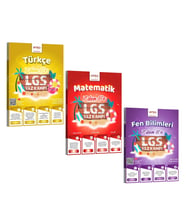 İntro Yayınları 7 den 8 e LGS Türkçe Matematik ve Fen Bilimleri Yaz Kampı Seti 3 Kitap