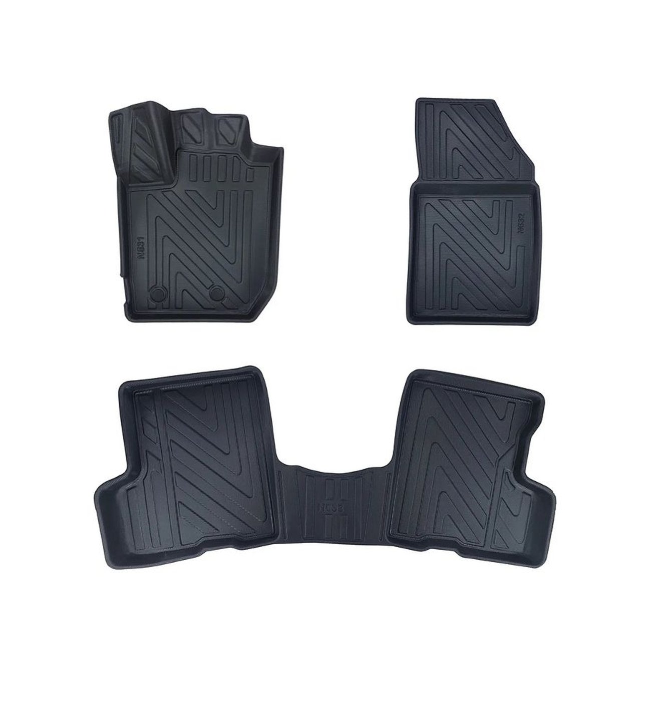 Dacia Duster 4X2 2023 Ve Sonrasi ile Uyumlu Carbon Desenli Ultra Premium Havuzlu Oto Paspas