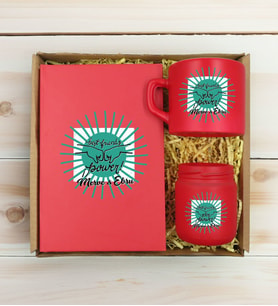 BK Gift Kişiye Özel İsimli DTF Best Friend Temalı Kırmızı Defter & Kahve Fincanı & Mum Hediye Seti-1, Arkadaşa Hediye, Doğum Günü Hediyesi