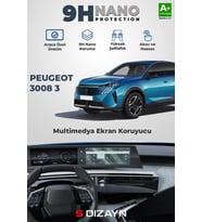 Drs Tuning Peugeot 3008 3 10 İnç 9H Nano Multimedya Ekran Koruyucu (PARLAK) 2024 Üzeri A+ Kalite
