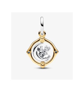 Disney Mickey Mouse ve Minnie Mouse İki Renkli Dönen Ay Sallantılı Charm