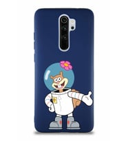 Xiaomi Redmi Note 8 Pro Soft Premier Kapak Sandy Tasarımlı Silikon Kılıf - Lacivert (Şeffaf)