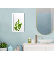 BK Home Banyo Dekoratif Ahşap Beyaz Çerçeveli Tablo-14