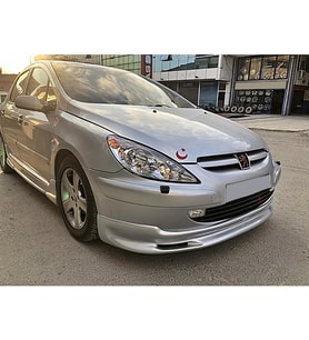 Peugeot 307 Ön Ek Karlık Abs Plastik Mat Siyah karlık+bodykit+ek