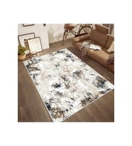 Rovigo Home Dijital Baskı Yıkanabilir Kaymaz Taban Salon Halısı RVG0515 (Krem)
