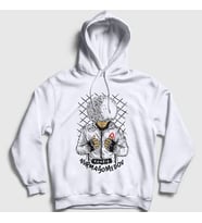 Presmono Unisex Beyaz Pray Ufc Khabib Nurmagomedov Kapüşonlu Sweatshirt 312640tt