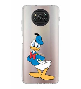 Xiaomi  Poco X3 Pro  Kamera Korumalı Kapak Donald Duck Tasarımlı Şeffaf  Kılıf