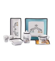 Korkmaz Link Collection 28 Parça Kare Kahvaltı Takımı A8584