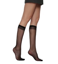 Daymod Fit 15 Dizaltı Kadın Çorabı (Siyah)