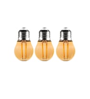 Begüsa 3 Adet Rustik Led Ampul Sarı Top