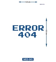 Error 5 cm Minimal geçici Dövme Yarı Kalıcı Geçici Dövme