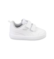 Puma Courtflex v2 Erkek Çocuk Spor Ayakkabı 22-27 Numara Beyaz