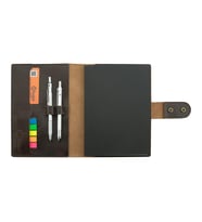Tiesto Deri A5 Defter ve Ajanda Kılıfı Haki (Koyu Kahverengi)