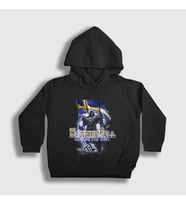 Presmono Unisex Çocuk Siyah Sweeden Hail To The King Hammerfall Kapüşonlu Sweatshirt 467311tt