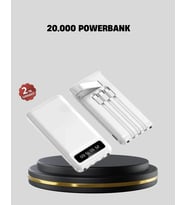 20.000 Mah 4 Çıkışlı Led Göstergeli Hızlı Şarj Powerbank