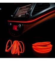 Araç Araba İçi Torpido Ledi Renkli İp Neon Led 2 Metre Turuncu