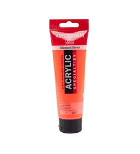 Talens Amsterdam Akrilik Boya 120 ml. 257 Reflex Orange (Fosforlu) 