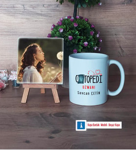 Ortopedi Uzmanı Fotoğraflı Dekoratif Taş, Kupa Bardak Beyaz Hediye (Model 1)