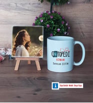 Ortopedi Uzmanı Fotoğraflı Dekoratif Taş, Kupa Bardak Beyaz Hediye (Model 1)