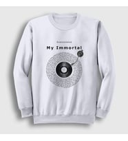 Presmono Unisex Beyaz My Immortal Müzik Evanescence Sweatshirt 503827tt