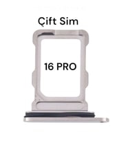 iPhone 16 Pro Sim Çekmecesi Sim Kart Yuvası Çift Sim ve Tek simli telefonlar İçin Uyumludur